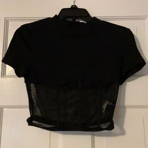 Black Crop Top